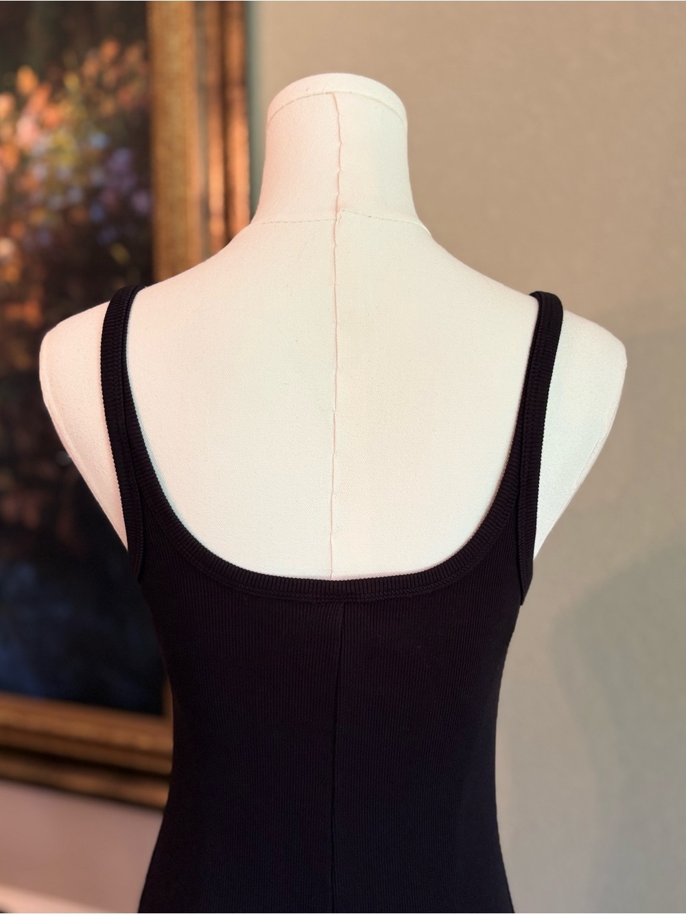 Classic Black Scoop Neck Maxi Dress - Picture 6 of 9